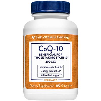 The Vitamin Shoppe CoQ-10 200mg Beneficial for Those Taking (60 Capsules)