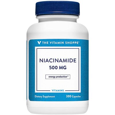 The Vitamin Shoppe Niacinamide 500MG, Supports Cholesterol Levels Already (300 Capsules)
