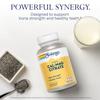 Solaray Calcium Magnesium Citrate 1000mg 1:1 Ratio, Bone Strength Supplement, Muscle, Nervous System and Bone Health Support, Chelated for High Absorption, Gentle Digestion, 15 Servings, 90 VegCaps view 3