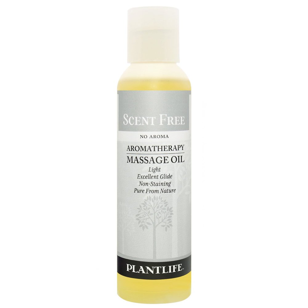 Plantlife Scent Free Massage Oil - Absorbs Deeply into The Skin and is Circulated Throughout, Providing Optimum Benefit to The Mind and Body - Made in California 4 oz