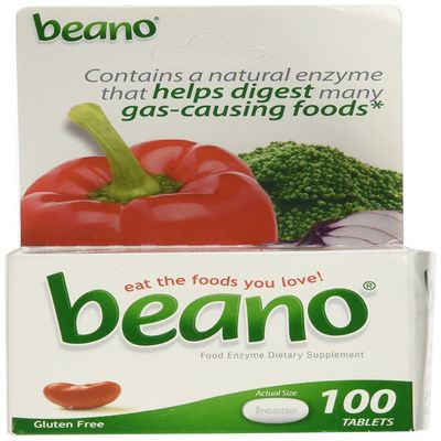 Beano Extra Strength Gas Prevention and Digestion Support Tablets, Helps Prevent Bloating and Discomfort, 100 Tablets
