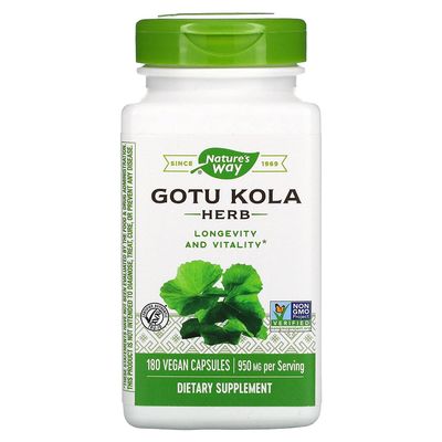 Nature's Way Gotu Kola Herb Caps, 180 ct