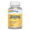 Solaray Potassium Asporotate Chelated Supplement, Electrolyte Balance & Heart Health Support, 100 Servings, 100 Capsules view 1