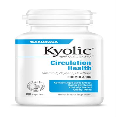Kyolic Aged Garlic Extract Formula 106, Circulation Health*, 100 Capsules.