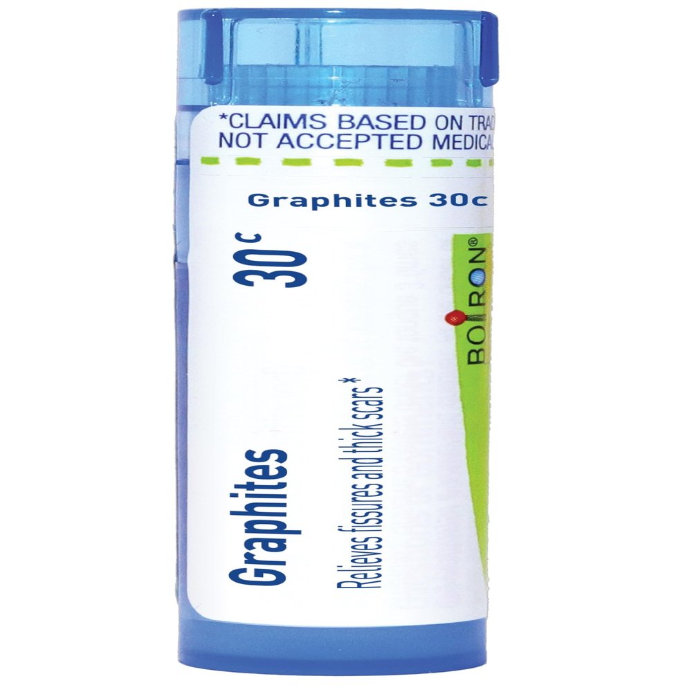 Boiron Graphites 30C Homeopathic Medicine for Fissures & Thick Scars - 80 Pellets