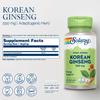 SOLARAY Korean Ginseng 550 mg - Ginseng Root - Stress, Physical Endurance and Energy Supplements - Non-GMO, Vegan, Lab Verified - 50 Servings, 50 VegCaps view 2