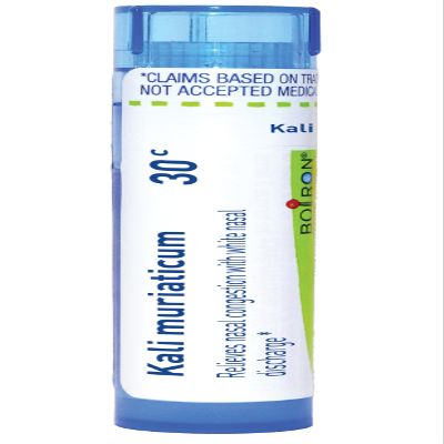 Boiron Kali Muriaticum 30C Homeopathic Medicine for Nasal Congestion - 80 Pellets
