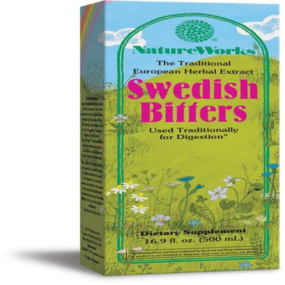 Nature's Way NatureWorks Swedish Bitters, Traditional European Herbal Extract Used for Digestion, 16.9 Fluid Ounce