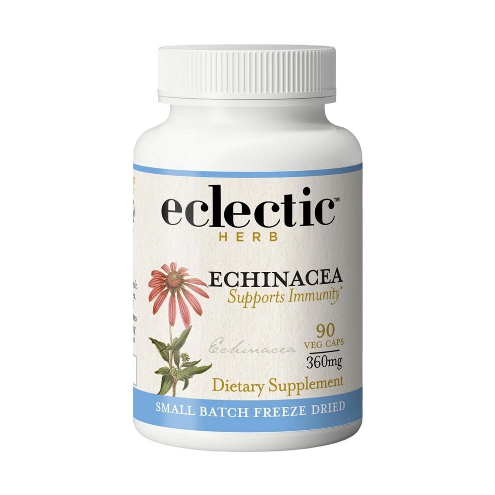 ECLECTIC INSTITUTE Raw Fresh Freeze-Dried Non-GMO Echinacea Angustifolia | 90 CT (325 mg)