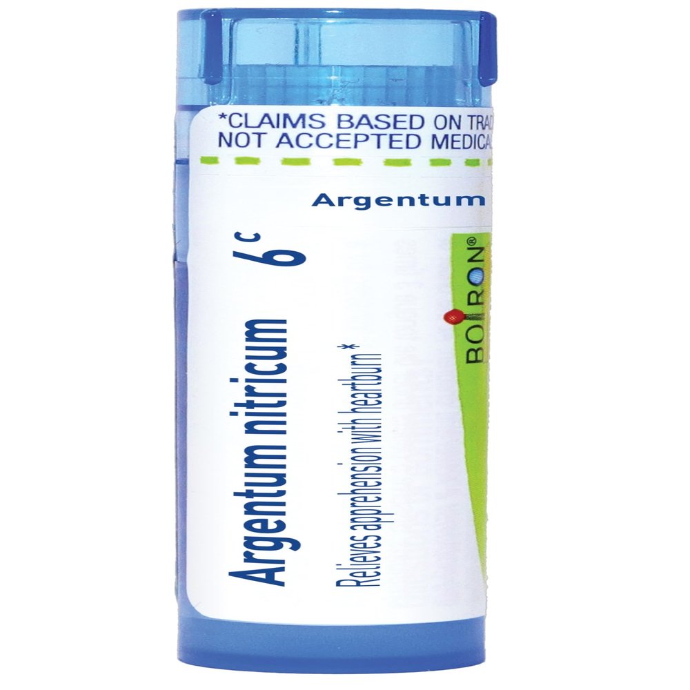 Boiron Argentum Nitricum 6C Homeopathic Medicine Apprehension & Stage Fright - 80 Pellets