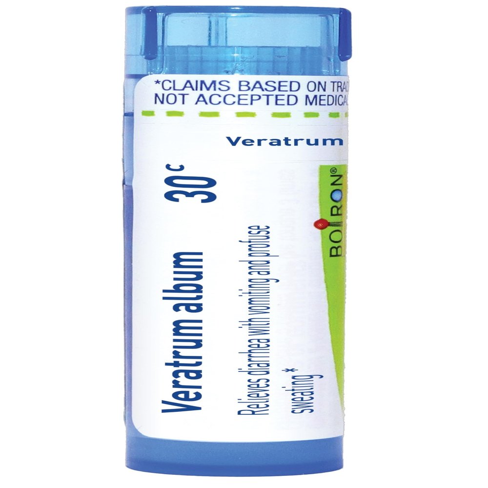 Boiron Veratrum Album 30C for Diarrhea with Vomiting & Profuse Sweating - 80 Pellets