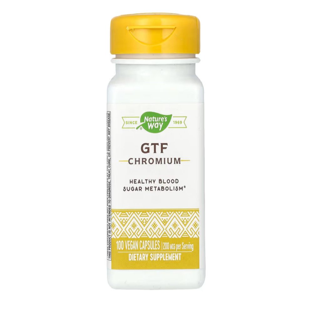 Nature's Way - Gtf Chromium, 200 mcg, 100 capsules