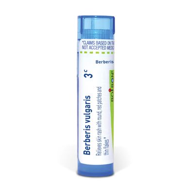 Boiron Berberis Vulgaris 3C for Skin Rash with Round, Red Patches & Thin Flakes - 80 Pellets
