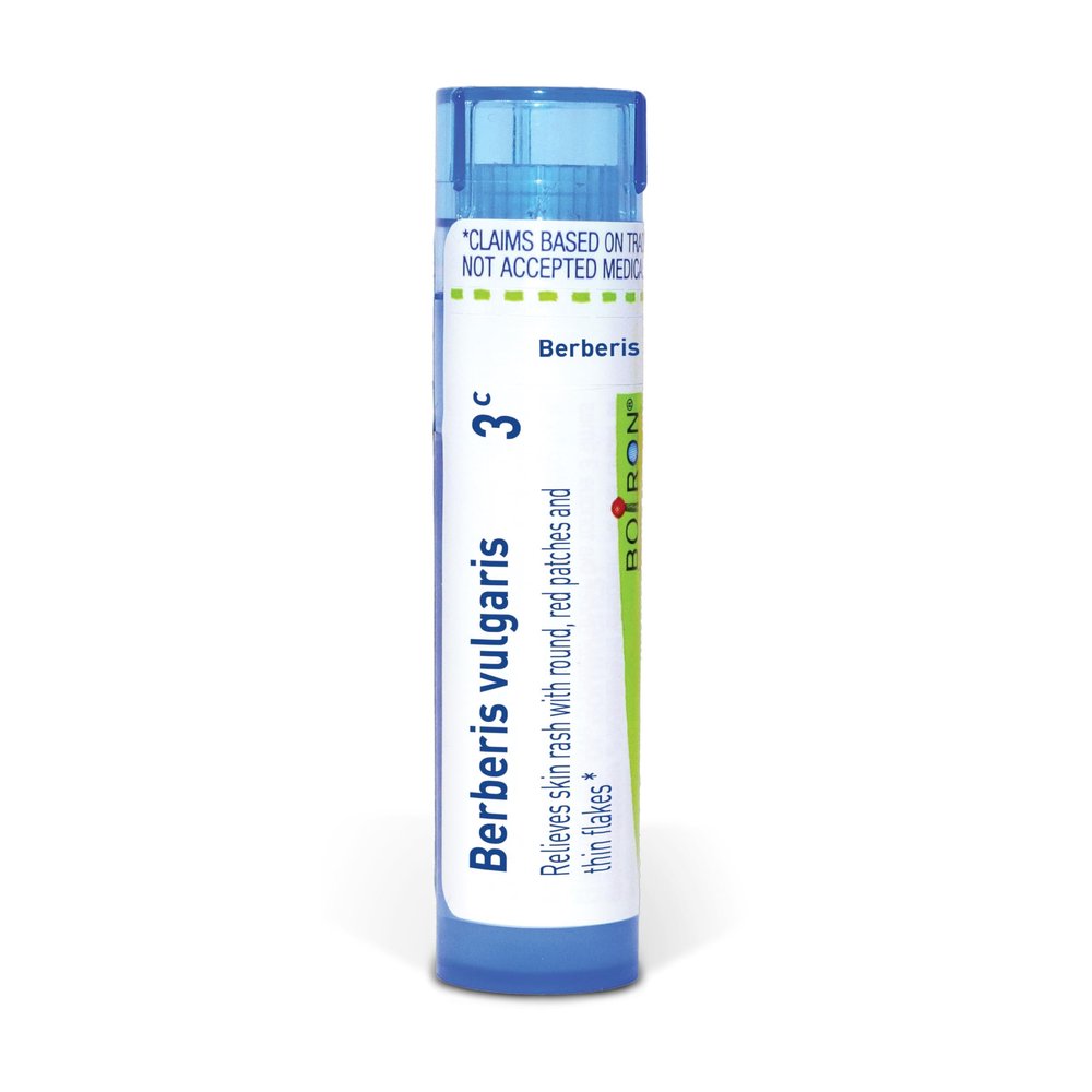 Boiron Berberis Vulgaris 3C for Skin Rash with Round, Red Patches & Thin Flakes - 80 Pellets