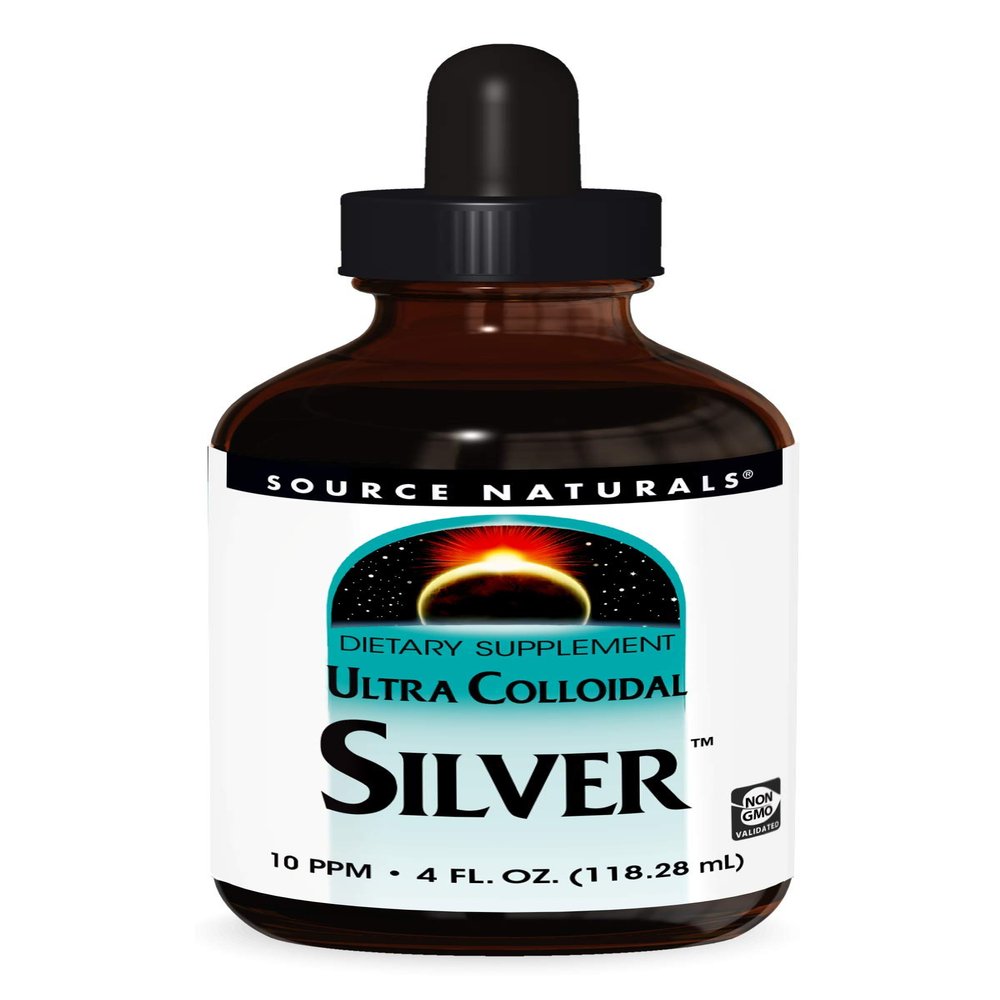 Source Naturals Ultra Colloidal Silver - Liquid Supplement for Immune System Support - 4 oz