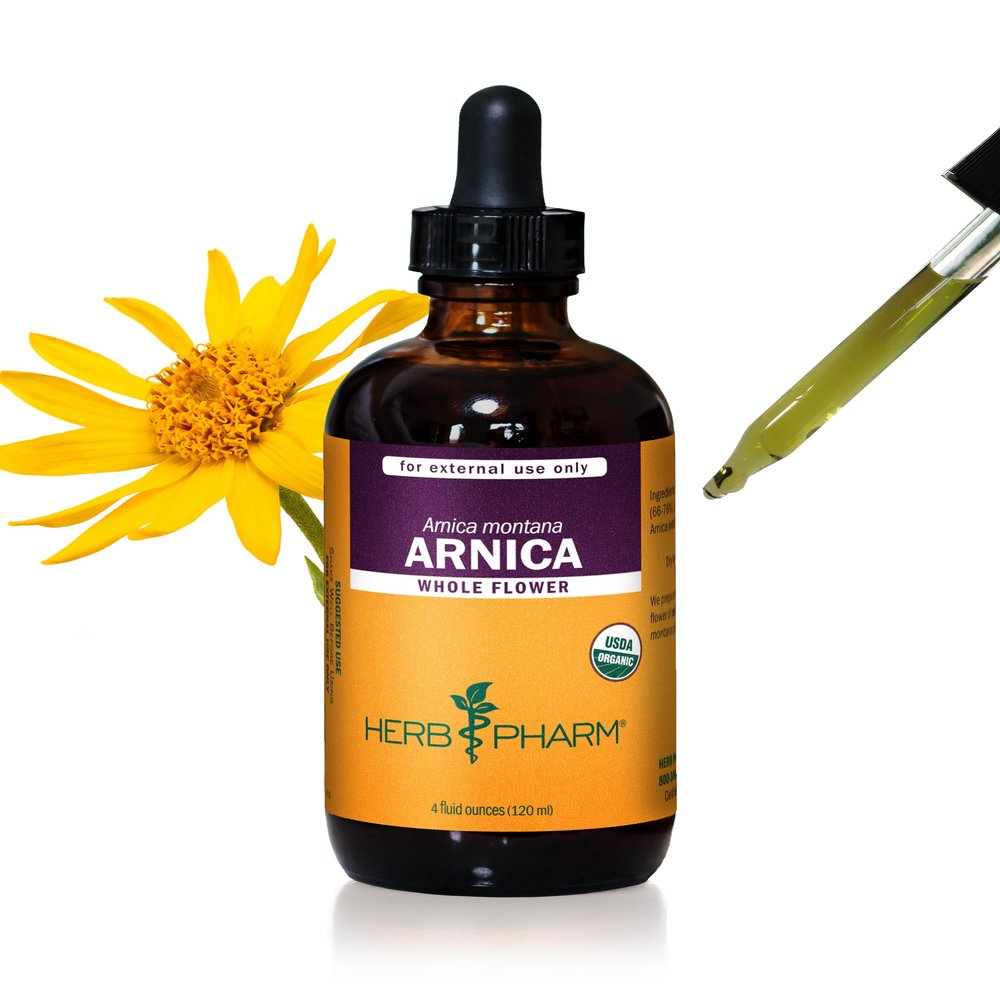 Herb Pharm Certified Organic Arnica Liquid Extract for Minor Pain Support - 4 Ounce