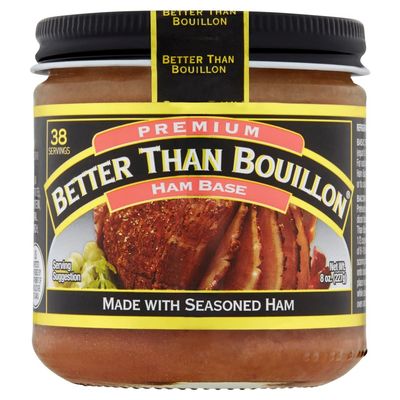 Better Than Bouillon Premium Ham Base, Made with Seasoned Ham, Blendable Base for Added Flavor, 38 Servings Per Jar, 8-Ounce Jar (Pack of 1)