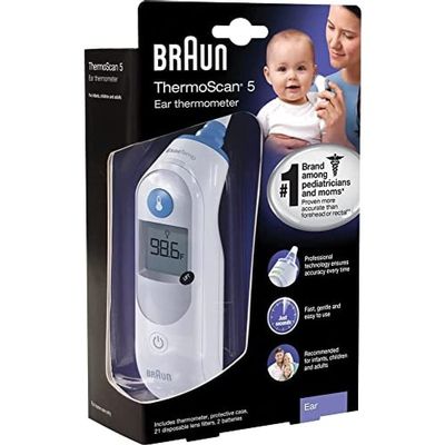 Braun ThermoScan Tympanic Ear Thermometer Digital Display 32878506015 1 Each