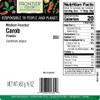 Frontier Co-op Ground Carob Powder, 1lb Bulk Bag - Medium-Roasted Natural Cocoa Substitute Powder with Rich Chocolate Flavor - Caffeine-Free, Kosher view 3