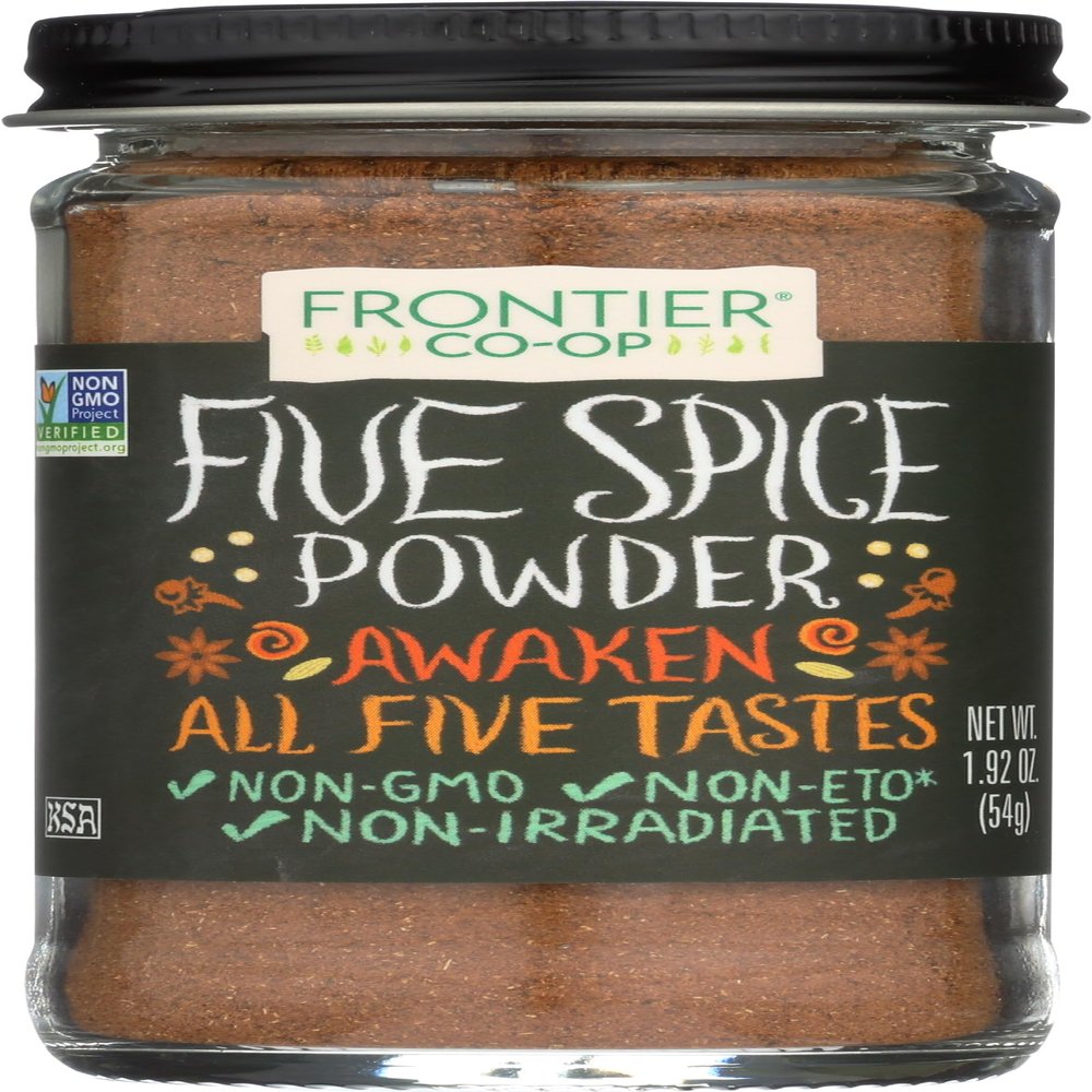Frontier Co-op Five Spice Powder, 1.92 oz - Seasoning Mix of Cinnamon, Fennel Seed, Cloves, Star Anies, and White Pepper - For Chinese Inspired Entres