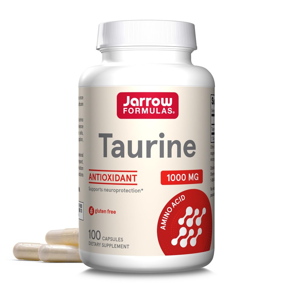 Jarrow Taurine 1000 mg, Amino Acid Supplement, 100 Capsules