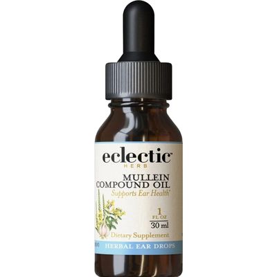 Eclectic Herb - Mullein Compound Oil | Supports Ear Health | Non-GMO, Gluten-Free (1 fl oz | 30 ml)