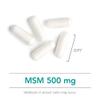 Nutricology MSM Supplement - Joint Support, Methylsulfonylmethane, for Hair Growth, Skin & Nails, 500 mg Vegetarian Capsules - 150 Count view 4