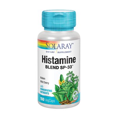 SOLARAY Histamine Blend SP-33 | Herbal Blend w/Cell Salt Nutrients for Healthy Histamine Response Support | Non-GMO & Vegan | 50 Serv | 100 VegCaps