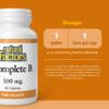 Natural Factors, Complete B 100 mg, Time Released Support for a Healthy Mood, Energy Levels, Skin, Hair and Vision, 90 tablets (90 servings) view 3