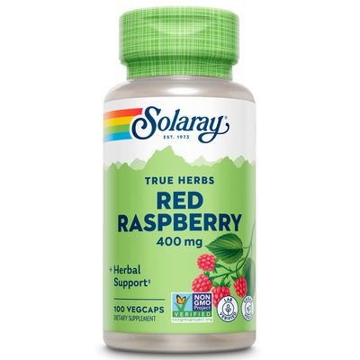 SOLARAY Red Raspberry Leaves Capsules, 400 mg | 100 Count
