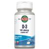 KAL Vitamin D3 400 IU Softgels (10 mcg), Active Form of Vitamin D, Calcium Absorption, Bone Health, Immune Support Supplement, Liquid Filled ActivGel, Made Without Soy, 100 Servings, 100 Softgels view 1