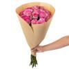 18 Pink Roses Bouquet Fresh Cut Flowers-Lasting Roses for Gifts, Birthdays & Anniversaries Falcon Farms Inc. view 3