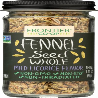 Frontier Culinary Spices Whole Fennel Seed, 1.41-Ounce Bottle