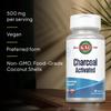 KAL Activated Charcoal Capsules, Cleansing Support, 500 mg Preferred Non-GMO Coconut-Shell Detox Formula, Vegan and Lab Verified, 25 Servings, 50 VegCaps view 4