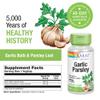 SOLARAY Garlic Bulb & Parsley Leaf 530mg | Healthy Cardiovascular and Immune System Function Support | Non-GMO, Vegan & Lab Verified | 100 VegCaps view 3