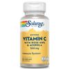 SOLARAY Buffered Vitamin C 500mg - Plus Rose HIPS and Acerola - Immune Support Supplement - Vegan, Lab Verified, 60-Day Guarantee - 100 Servings, 100 VegCaps view 1