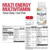 SOLARAY Twice Daily Multi Energy Multivitamin, Iron Free | Complete Multi for Immune & Energy Support | Non-GMO | 120ct (30 Serv, 60 CT) view 2