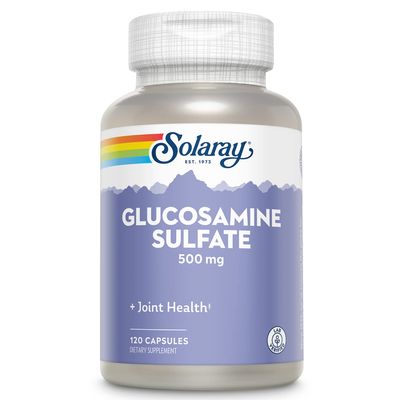 SOLARAY Glucosamine Sulfate 500 mg | Healthy Joint Flexibility & Resiliency Support (60 Serv, 120 CT)