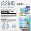 SOLARAY CranActin Cranberry Extract 400 mg - Cranberry Supplements for Women and Men - Bladder and Urinary Tract Health Support with Vitamin C - Vegan, 60-Day Guarantee, 120 Servings, 120 VegCaps view 2