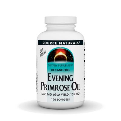 Source Naturals Evening Primrose Oil, Hexane Free, Cold-Pressed* - 1350mg, 120 Softgels