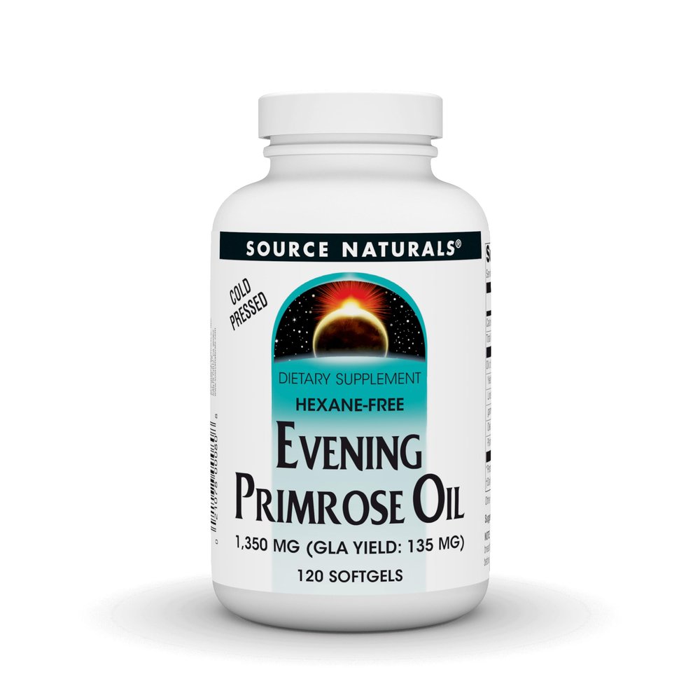 Source Naturals Evening Primrose Oil, Hexane Free, Cold-Pressed* - 1350mg, 120 Softgels