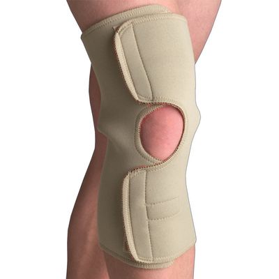 Thermoskin Open Knee Wrap Stabilizer, Knee Brace, Beige, 4X-Large