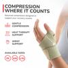 Thermokin Wrist Wrap, One Piece Wrap Around Provides Soft Support at the Wrist, Easy Application, Beige, Small/Medium view 2