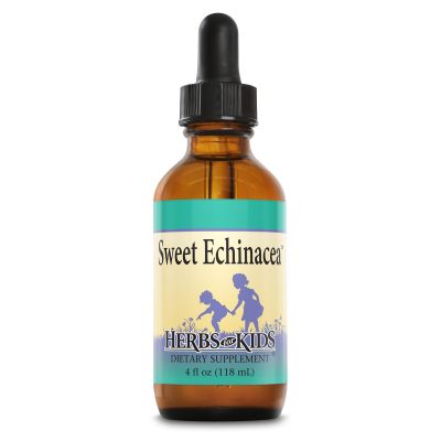 Herbs for Kids Sweet Echinacea, Kids Healthy Immune System Support, 4 fl oz