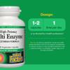 Natural Factors, High Potency Multi Enzyme Vegetarian Formula, Plant-Based Digestive Aid, 120 Capsules view 3