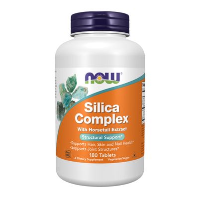 NOW Foods Supplements, Silica Complex with Horsetail Extract, Supports Hair, Skin and Nail Health*, Structural Support*, 180 Tablets