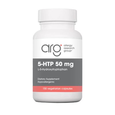Allergy Research Group NutriCology 5-HTP - Delivers 50 mg L-5-Hydroxytryptophan - Supports Serotonin Pathways, a Positive Outlook & Restfuness - 150 Servings - 150 Capsules