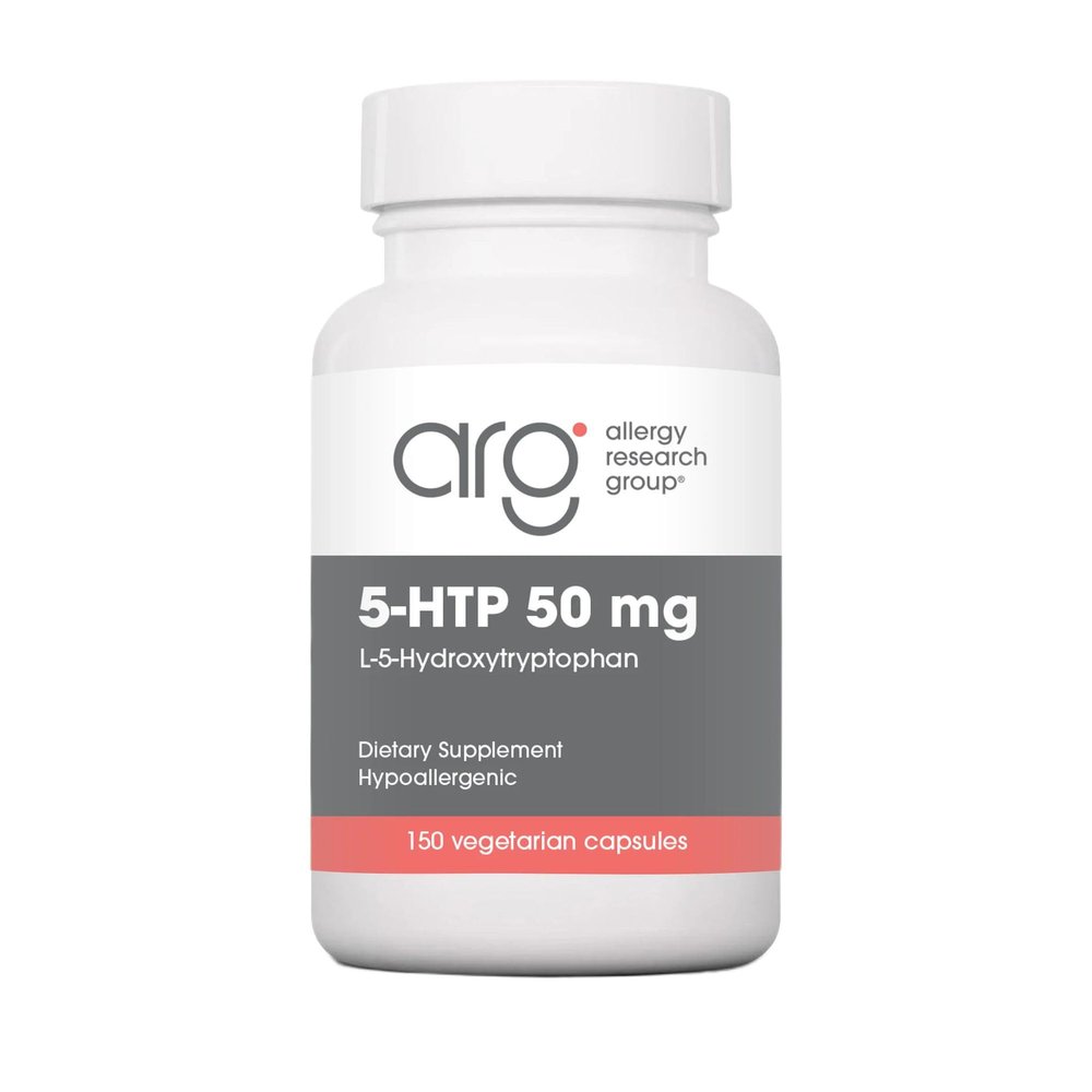 Allergy Research Group NutriCology 5-HTP - Delivers 50 mg L-5-Hydroxytryptophan - Supports Serotonin Pathways, a Positive Outlook & Restfuness - 150 Servings - 150 Capsules