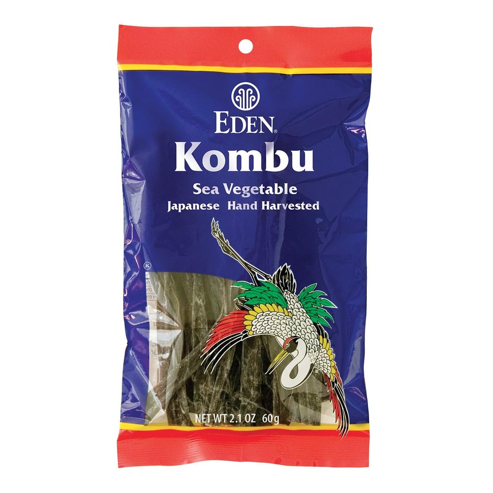 Eden Kombu, Wild Japanese Hand Harvested Sea Vegetable, for Dashi, Seaweed, 2.1 Oz