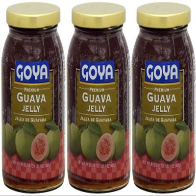 Goya Guava Jelly, 17-Ounce Glass Jars (Pack of 3)